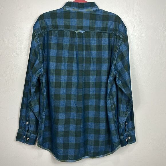 Tommy Bahama Jeans Island Crafted Cotton Plaid Button Down Shirt Size XL - Picture 4 of 9